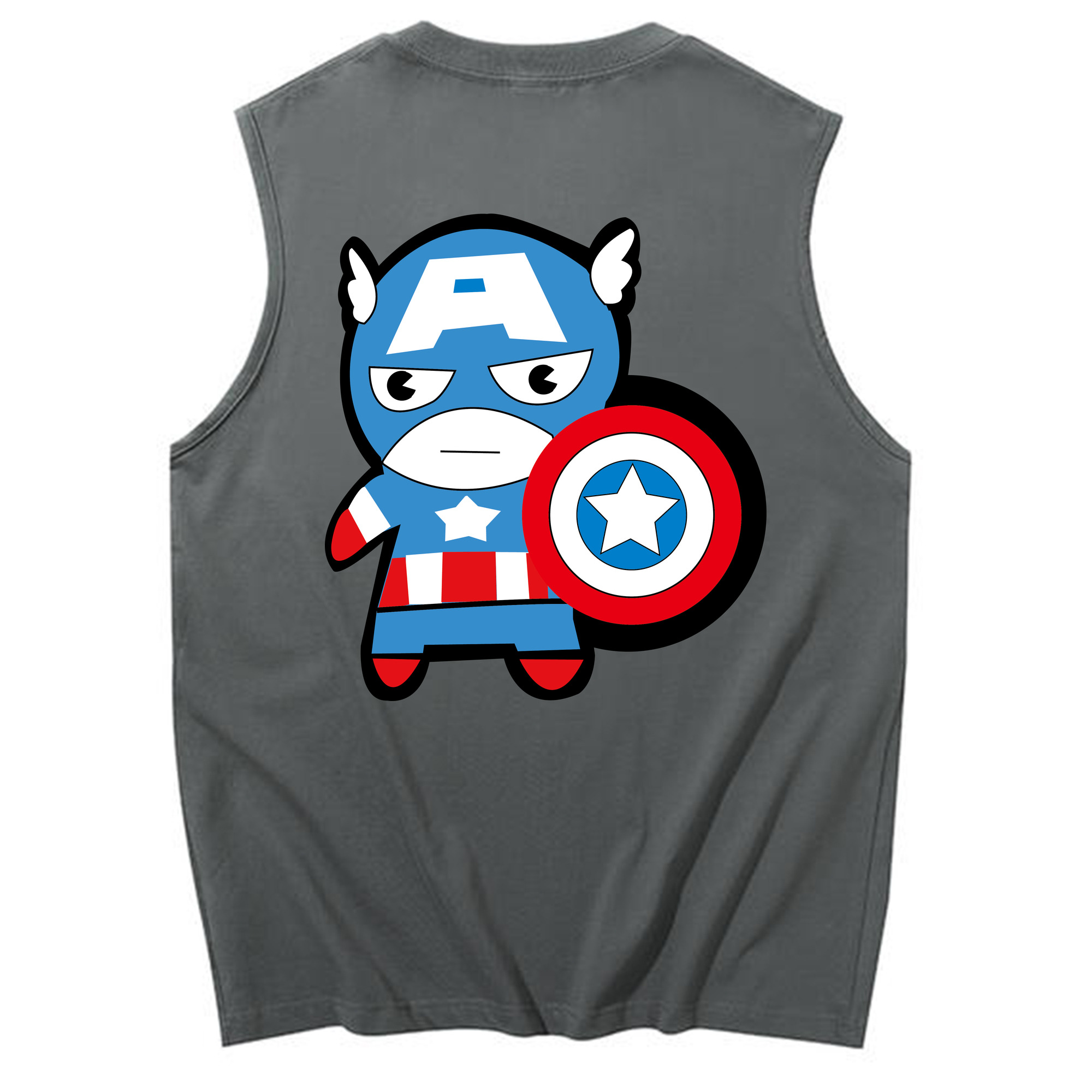 （画像用） アベンジャーズ The Avengers コットン100％タンクトップ（背面プリント）